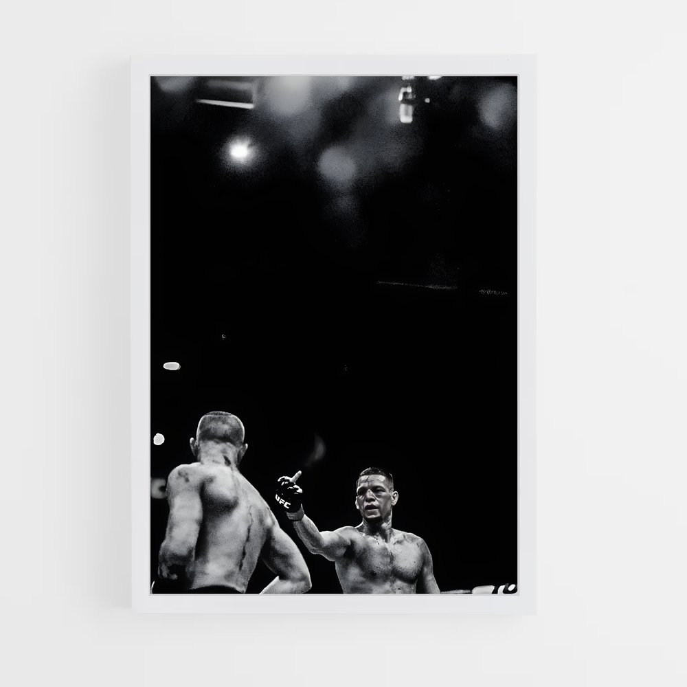 Poster Nate de diaz – affiche MMA (vue 3)